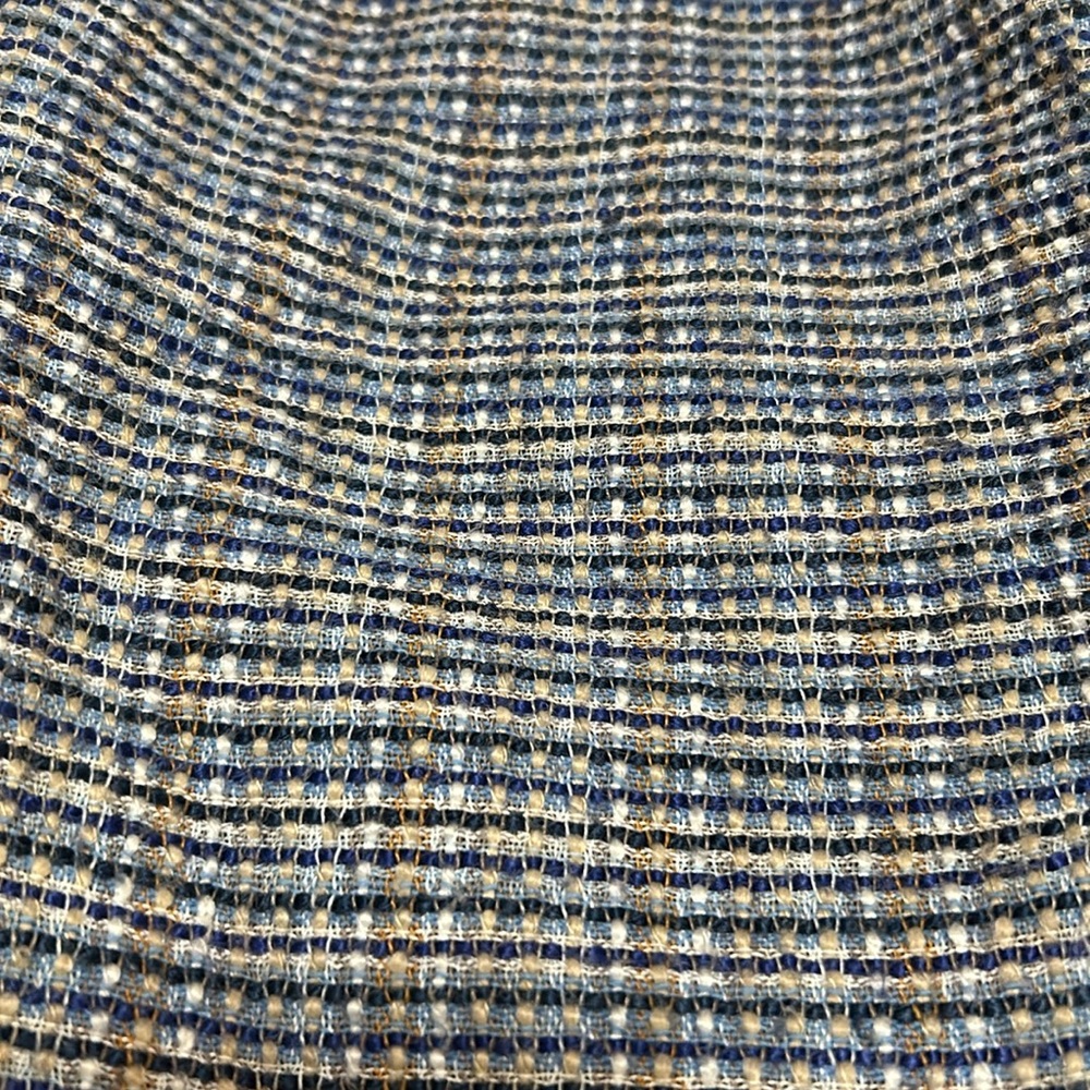 Petite sophisticate tweed skirt - size 4, blue, black and tan. - Picture 4 of 5